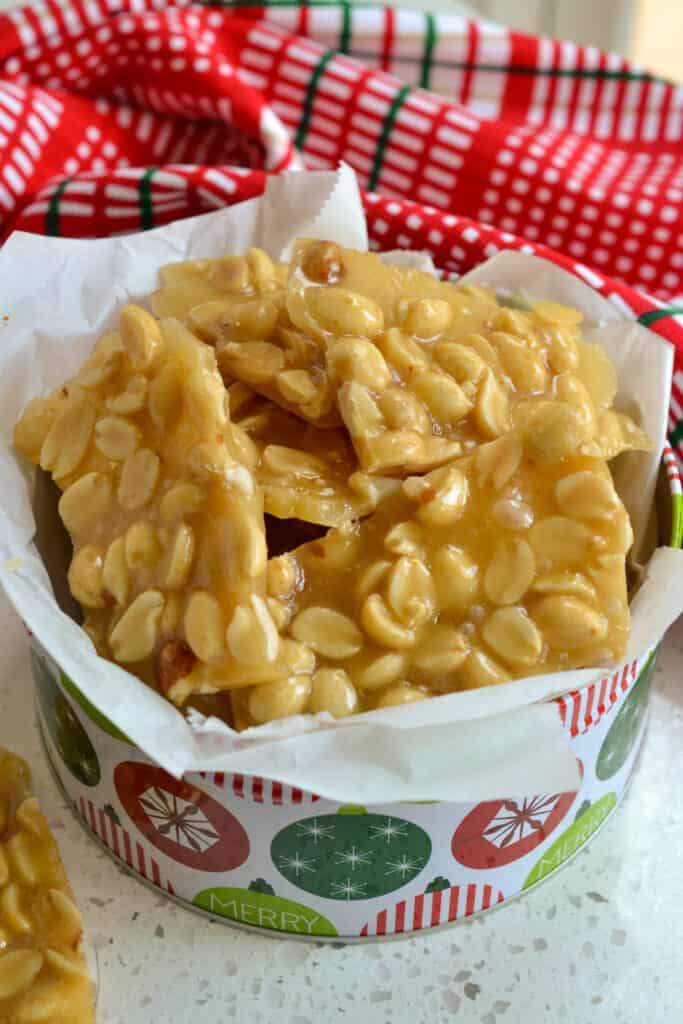This tasty treat is the ultimate sweet and salty combination and it will remind you of the brittle that grandma used to make. 