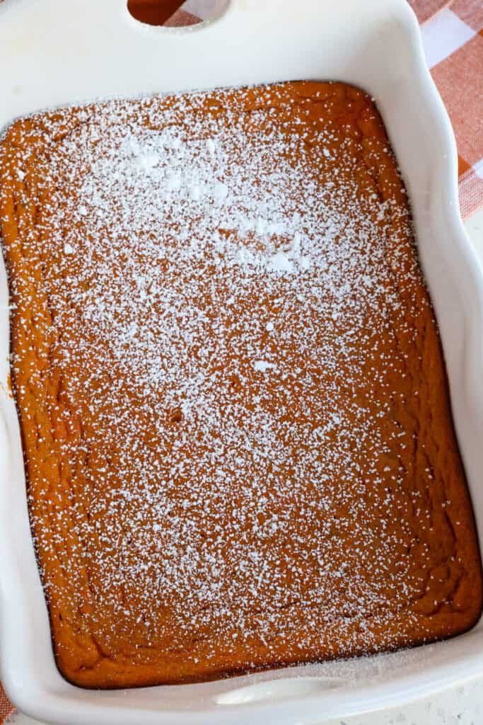Bake for about 50-60 minutes or just until set and lightly browned.   