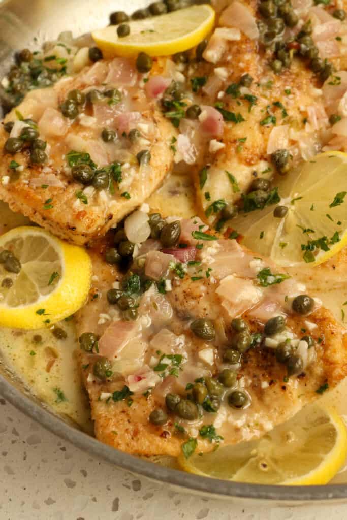 This chicken piccata is elegant enough for company yet easy enough for a weeknight.