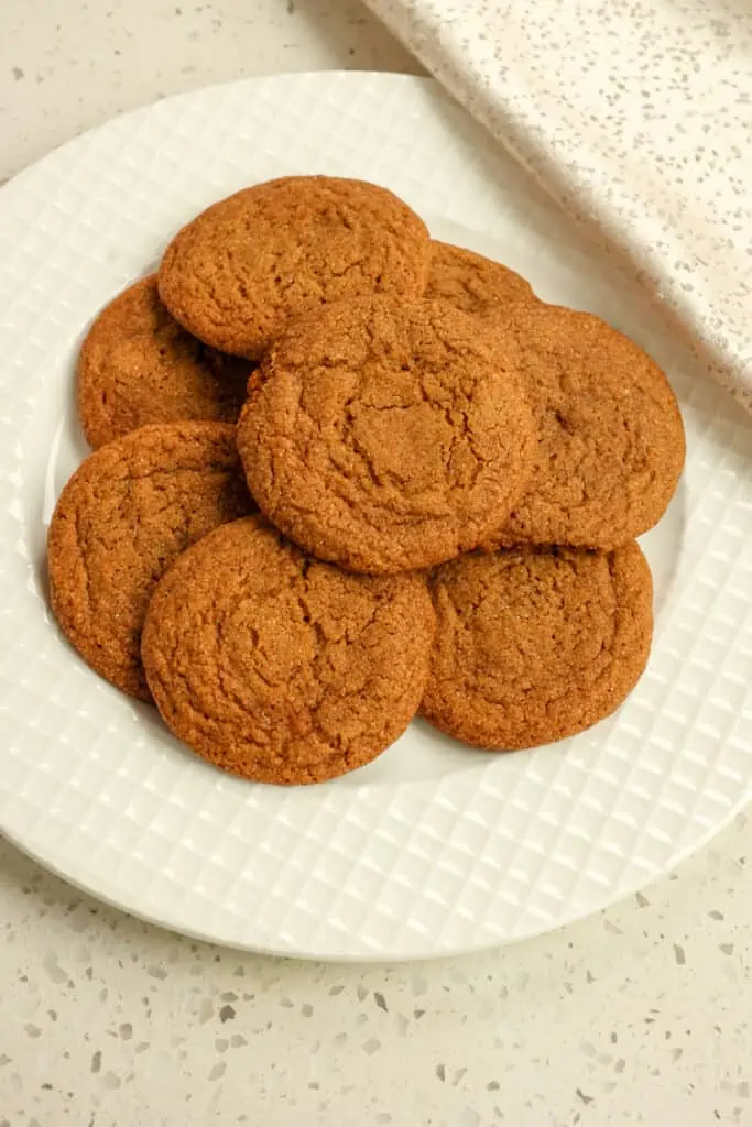 These scrumptious Gingersnap cookies are bursting with the flavors of ginger, cinnamon, cloves, and fresh cracked black pepper.