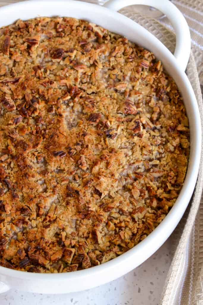 Sweet Potato Casserole  is one of our favorite side dishes for the holidays and it is a family favorite for Thanksgiving!