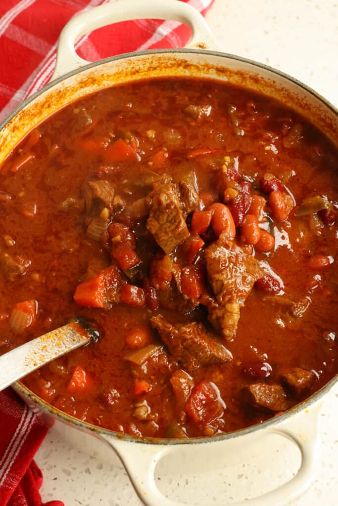 Cover and simmer for about 2 more hours or until the beef is fork-tender, stirring several times. 