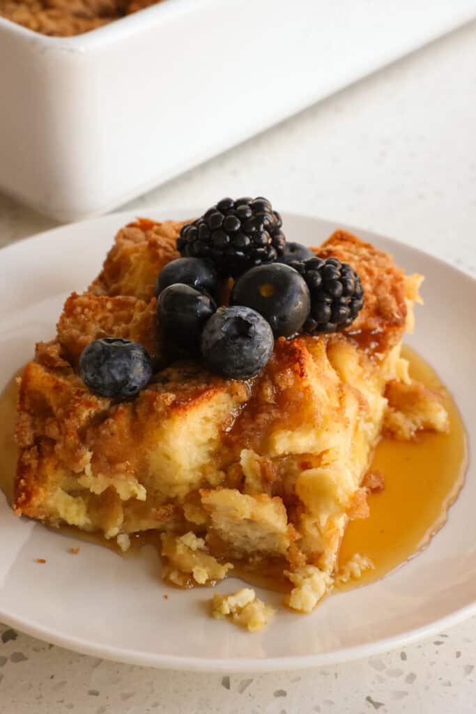 This hearty casserole brings everything you love about French toast into one delicious casserole. Enjoy this tasty dish at your next holiday brunch.