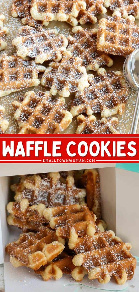 Vanilla Waffle Iron Cookies Small Town Woman