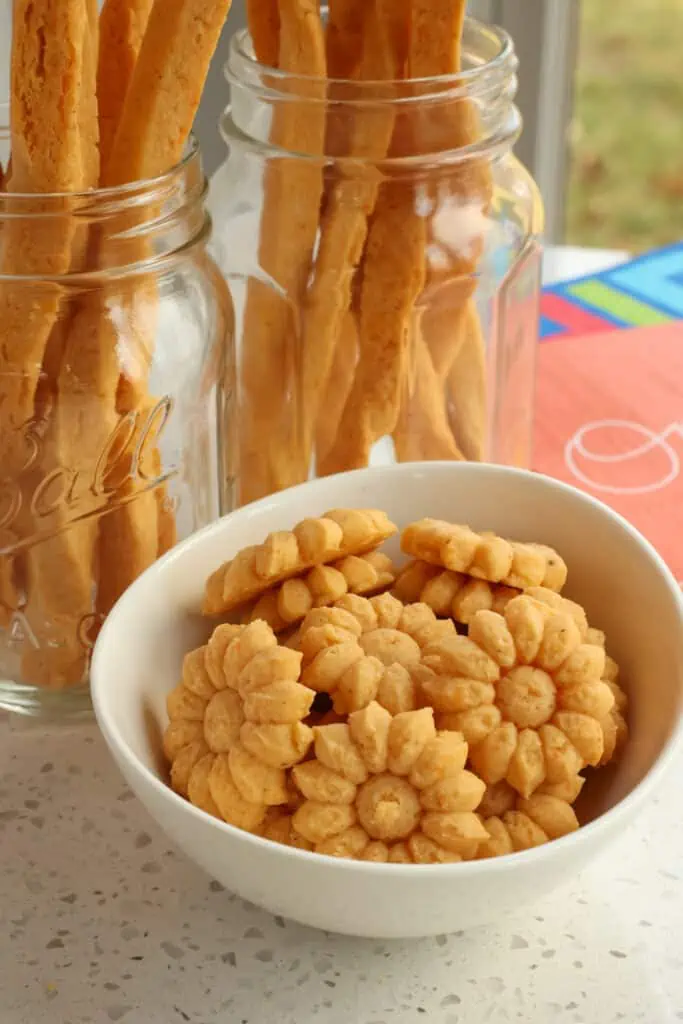 Homemade Cheese Straws are made with eight simple ingredients, most of which you may already have on hand. 