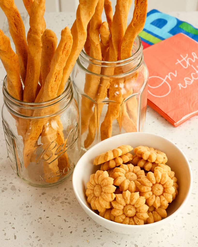 Homemade Cheese Straws are made with eight simple ingredients, most of which you may already have on hand. 