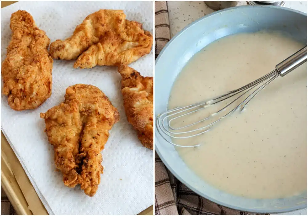 How to make Chicken Fried Chicken and white country gravy. 
