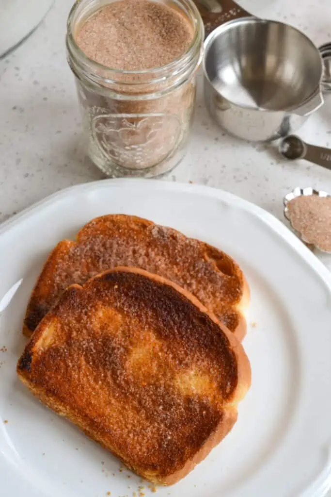 The end result is cinnamon bread that is slightly crunchy on the top while soft in the middle and so full of flavor.