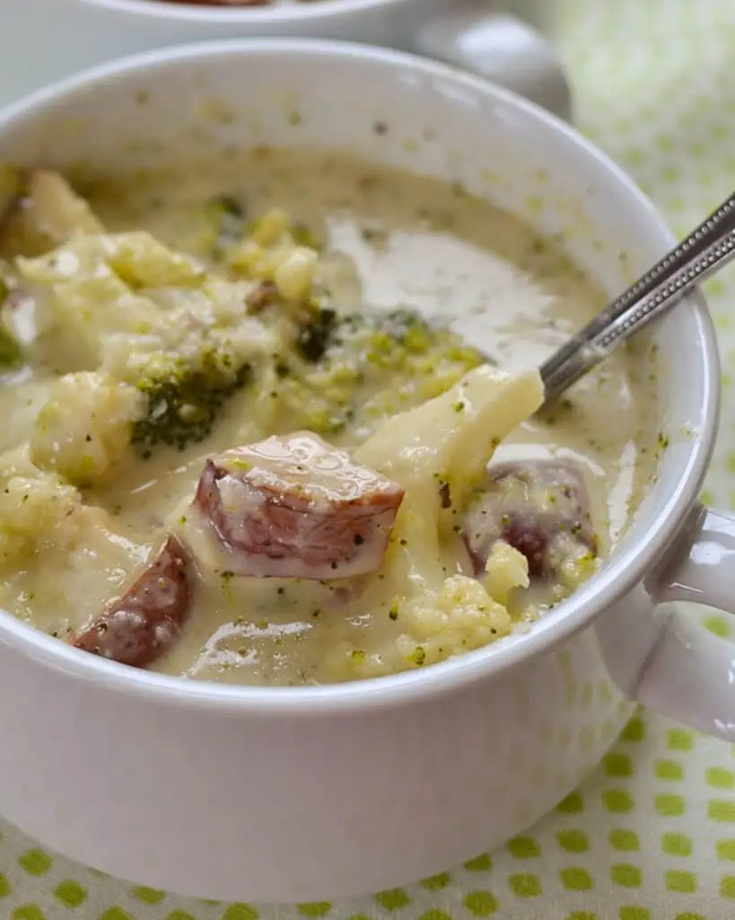 This scrumptious Roasted Broccoli Cauliflower Soup takes this recipe to a whole new level by first roasting the vegetables. 