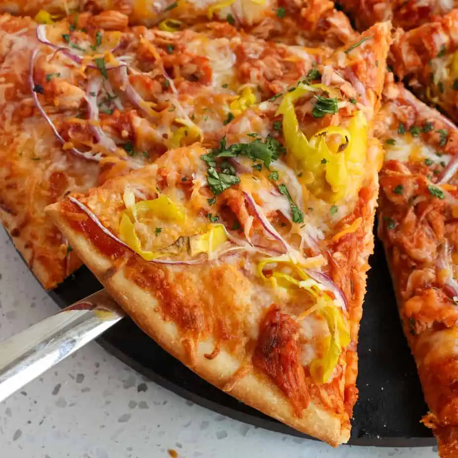 BBQ chicken pizza