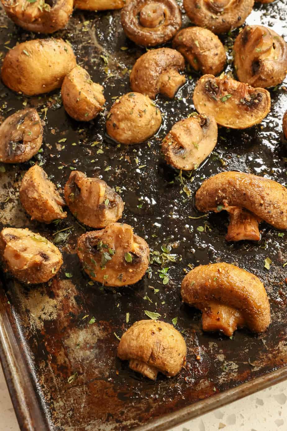 Roasted Mushrooms Recipe | Small Town Woman