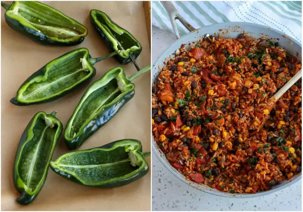 How to make Stuffed Poblano Peppers