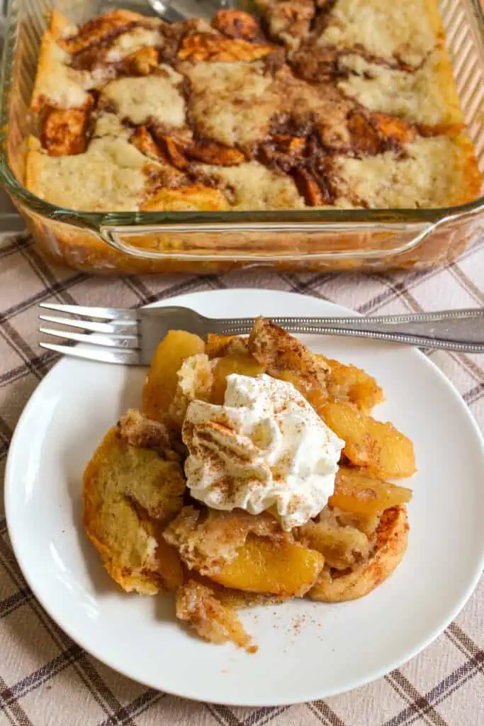 This apple cobbler recipe is quick to come together and tastes as great as Grandma's recipe.