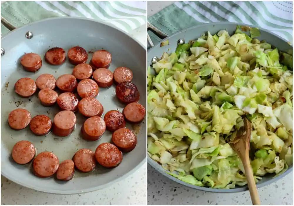 How to make Cabbage and Sausage