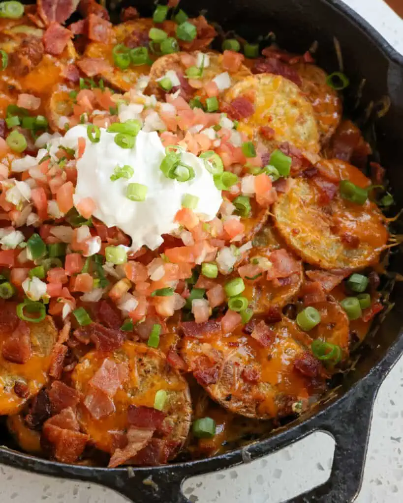 Loaded Irish Nachos are a fun and easy appetizer for your next party or St. Patricks Day celebration.