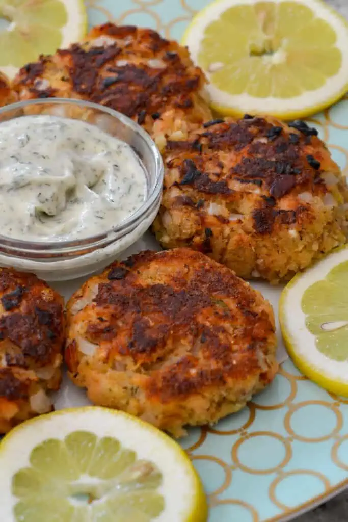 Smoked Salmon Patties are scrumptious fish cakes filled with smoked salmon, dill and a touch of Parmesan Cheese. 