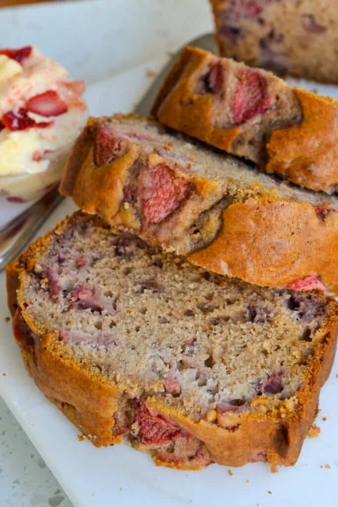 This strawberry bread makes for a beautiful pleasurable treat for your friends and family during the holidays.