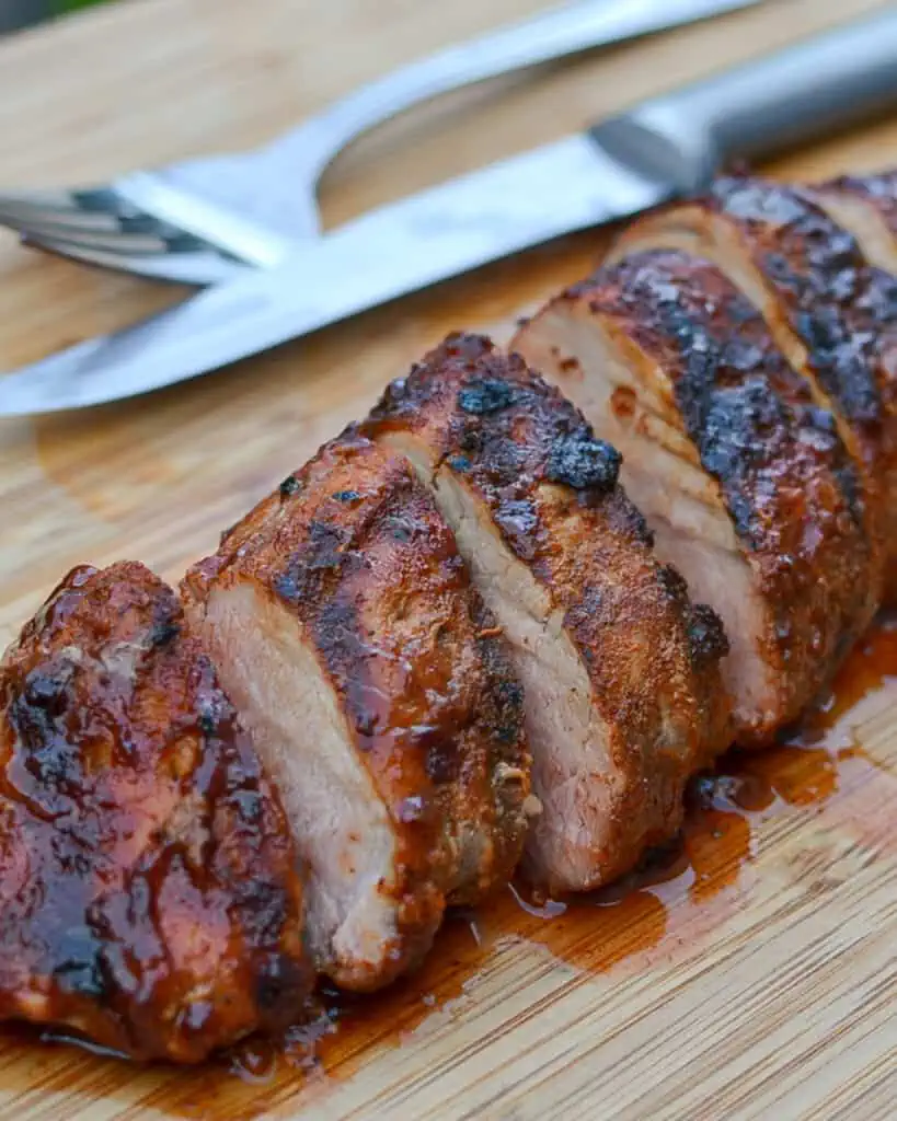 The pork grills up so tender and flavorful.