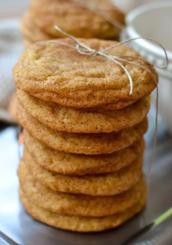 These classic Snickerdoodle Cookies are a friend and family favorite. The cookies are not crunchy cookies or cakey cookies. 