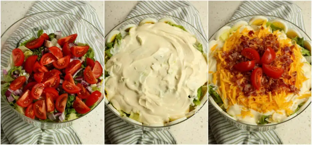 How to make 7 layer salad