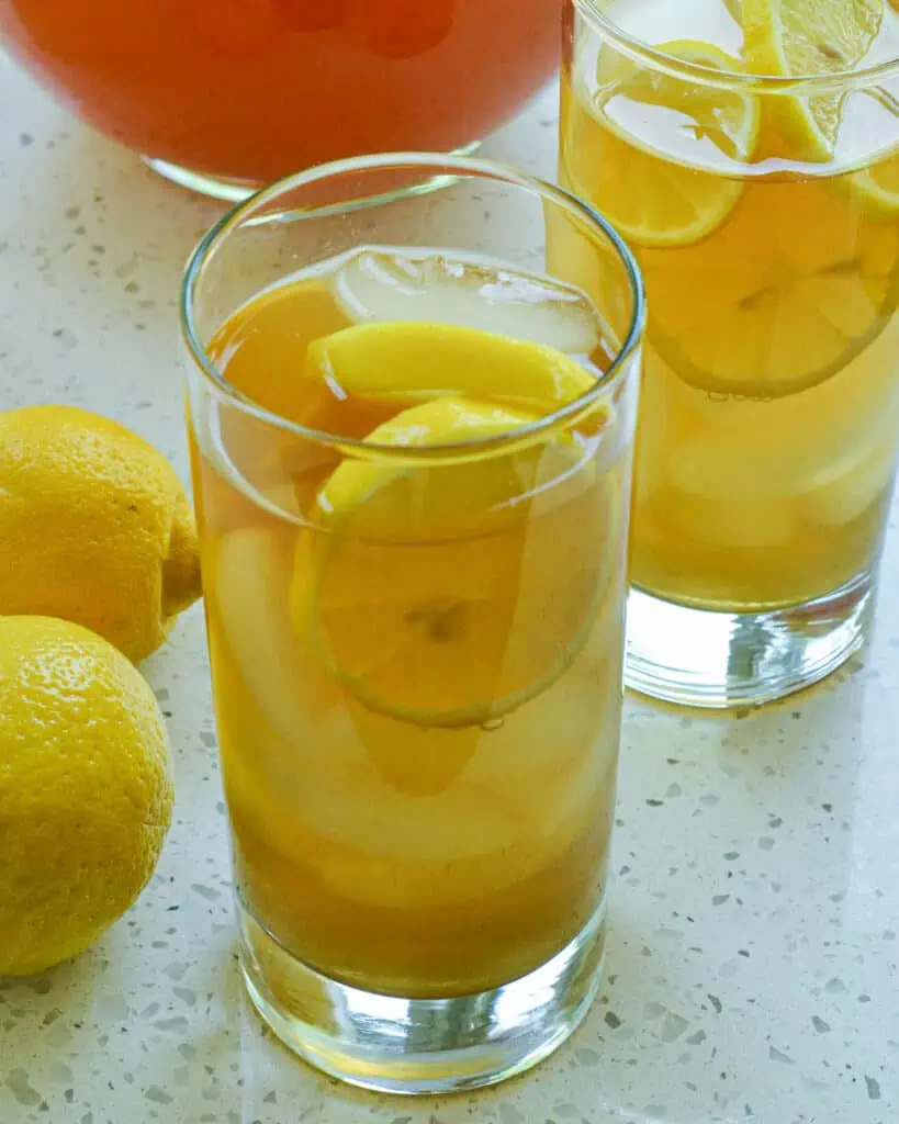 This classic Arnold Palmer Drink is a refreshing combination of unsweetened iced tea and homemade lemonade. 
