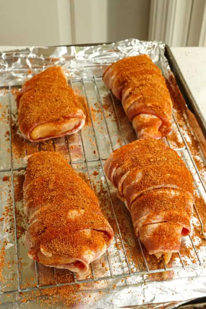 Bacon-Wrapped Chicken Cordon Bleu - Cook Eat Go