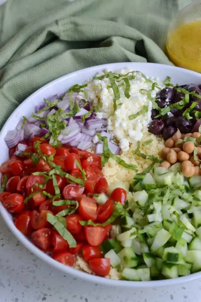 My husband and I enjoy taking this salad to picnics and potlucks. 