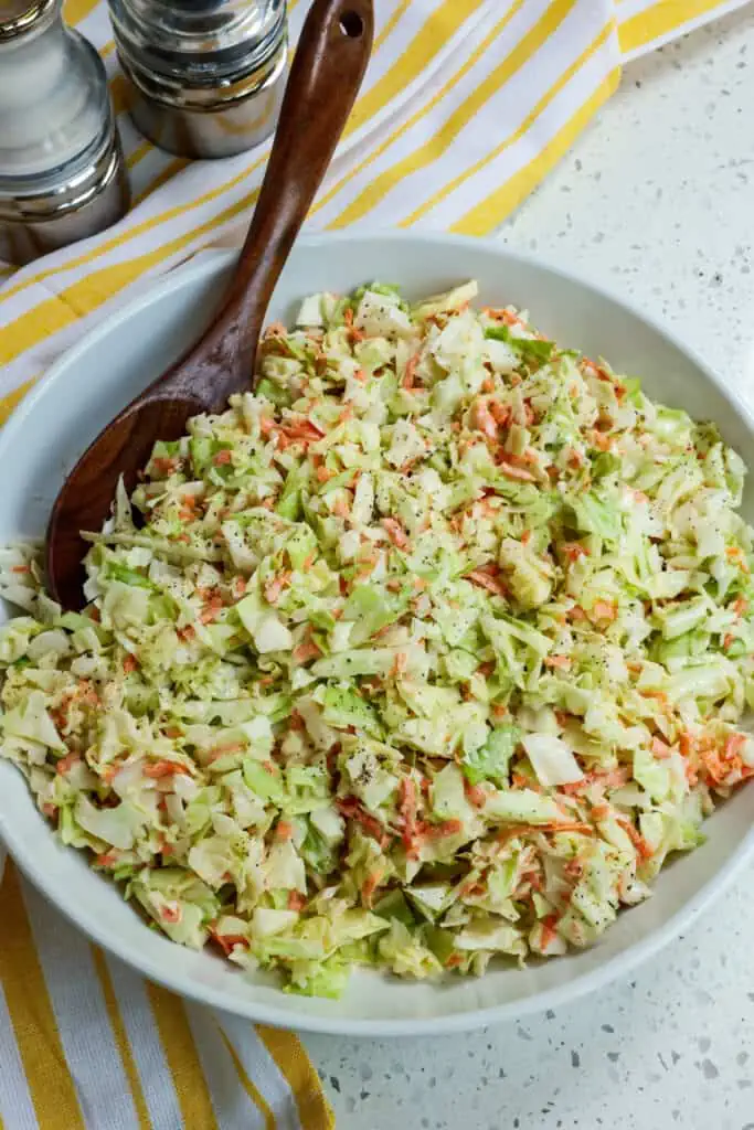 This will quickly become your new favorite creamy coleslaw recipe. 