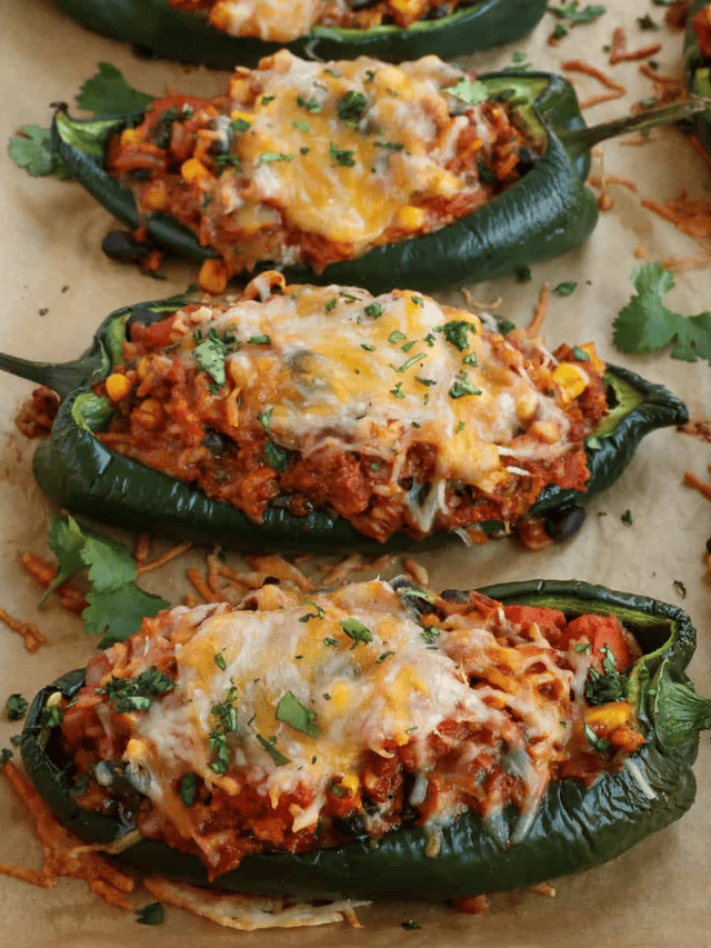 Stuffed Poblano Peppers Small Town Woman