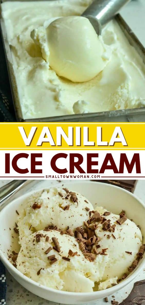 Classic Vanilla Ice Cream | Small Town Woman