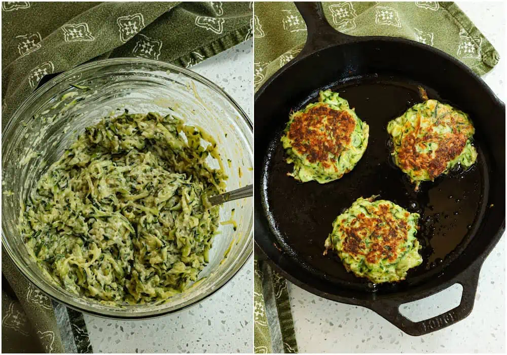 How to cook zucchini fritters
