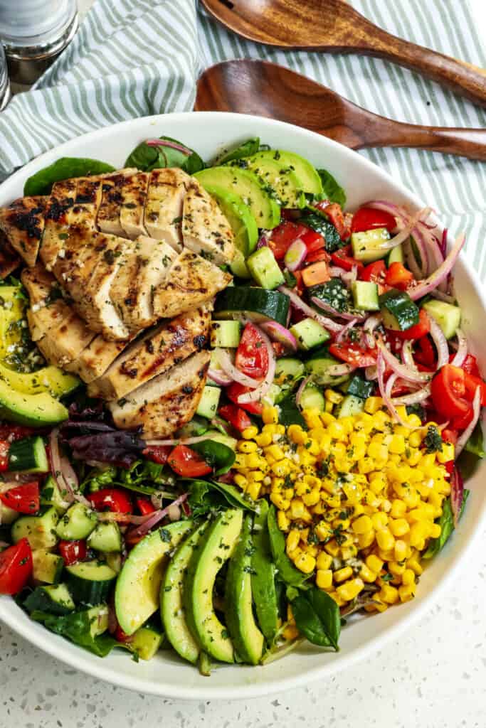 Grilled Chicken Salad - Small Town Woman