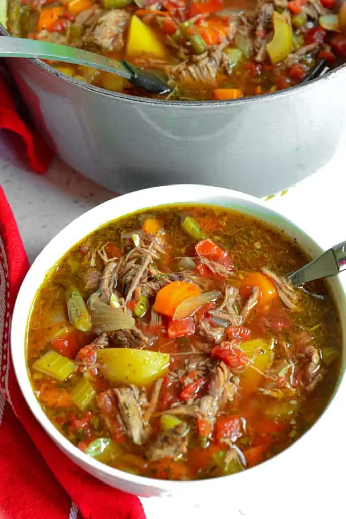 This Vegetable Beef Soup is a wholesome, hearty fall and winter meal that you can feel good about serving your family.
