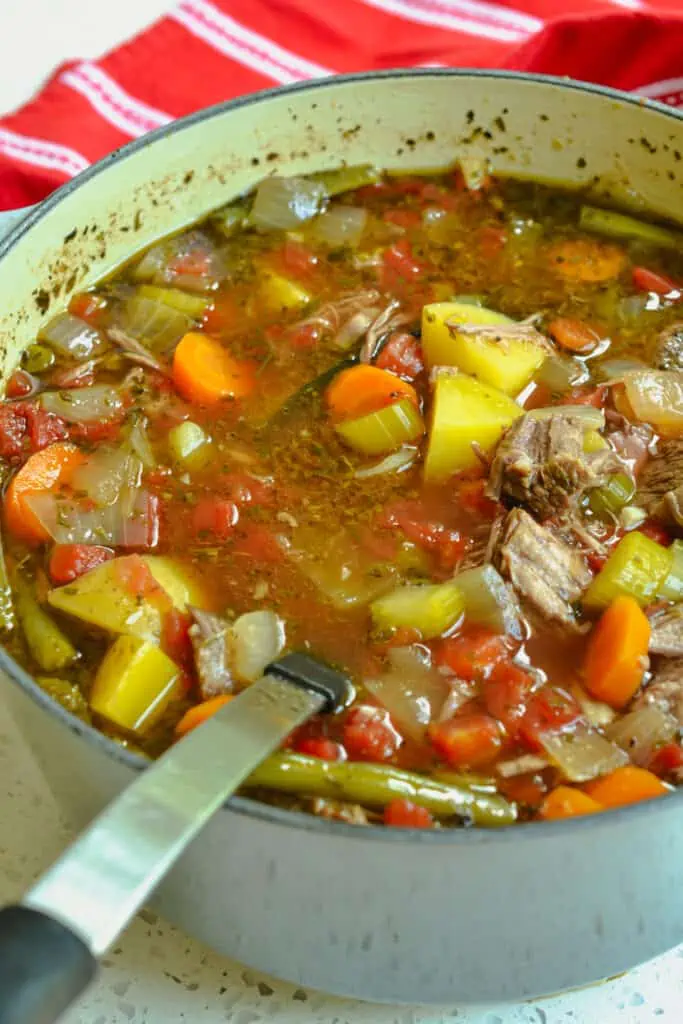 How to make a hearty and delicious Vegetable Beef Soup that is perfect for Fall