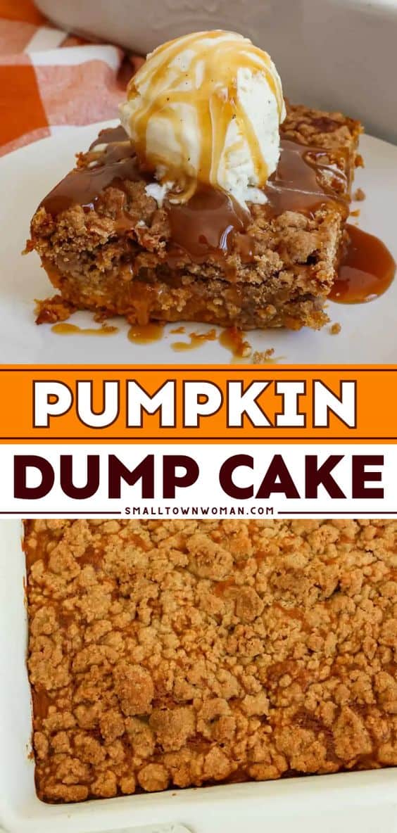 Pumpkin Dump Cake Recipe
