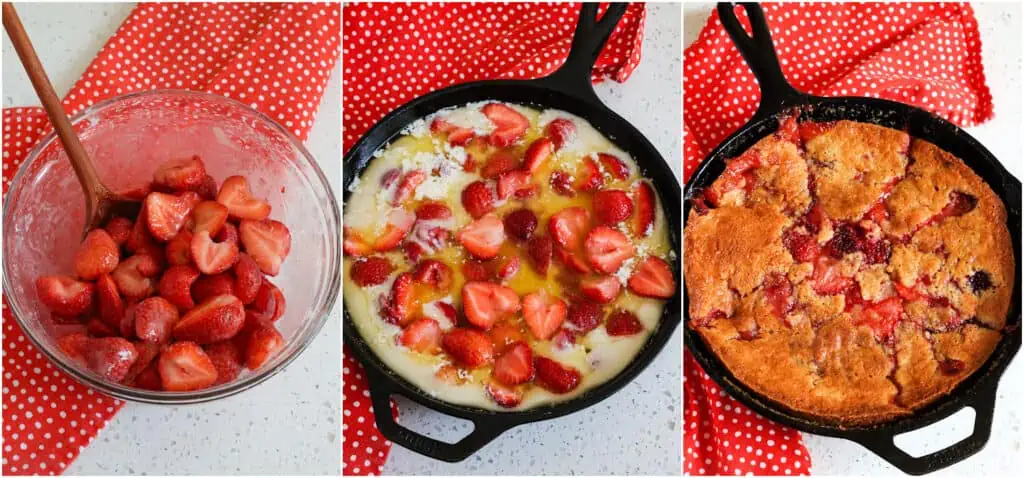 How to make strawberry cobbler