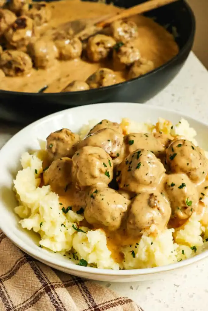 Swedish Meatballs are the ultimate comfort food meal and are absolutely delicious, served over Amish egg noodles or mashed potatoes. 