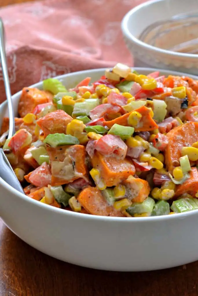Sweet Potato Salad Recipe is a perfect summer salad to serve at BBQs and picnics