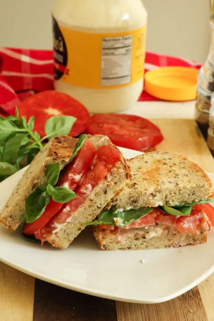 This Southern Style Tomato Sandwich is a simple and tasty way to use up all those delicious sun-ripened garden tomatoes.