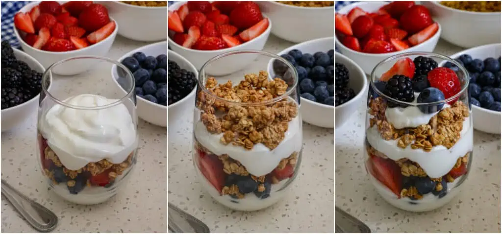 How to make fruit and yogurt parfaits