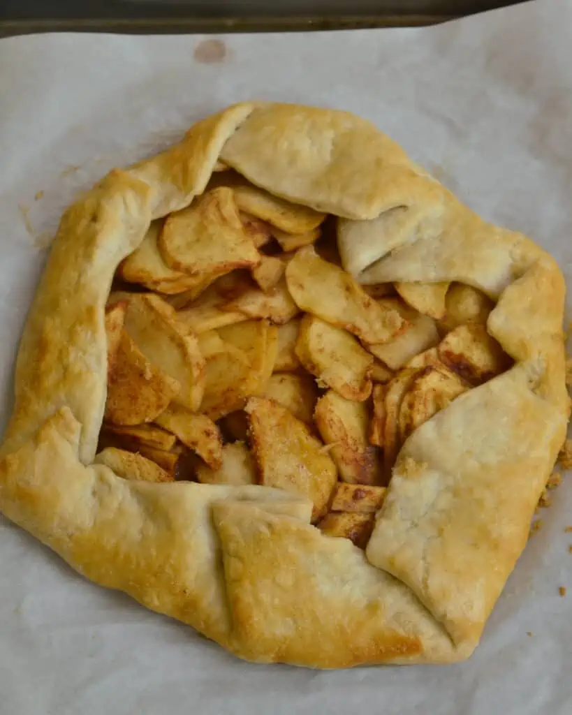 This simple yet elegant Apple Galette has the full flavor and spice of an apple pie with a fraction of the work. 