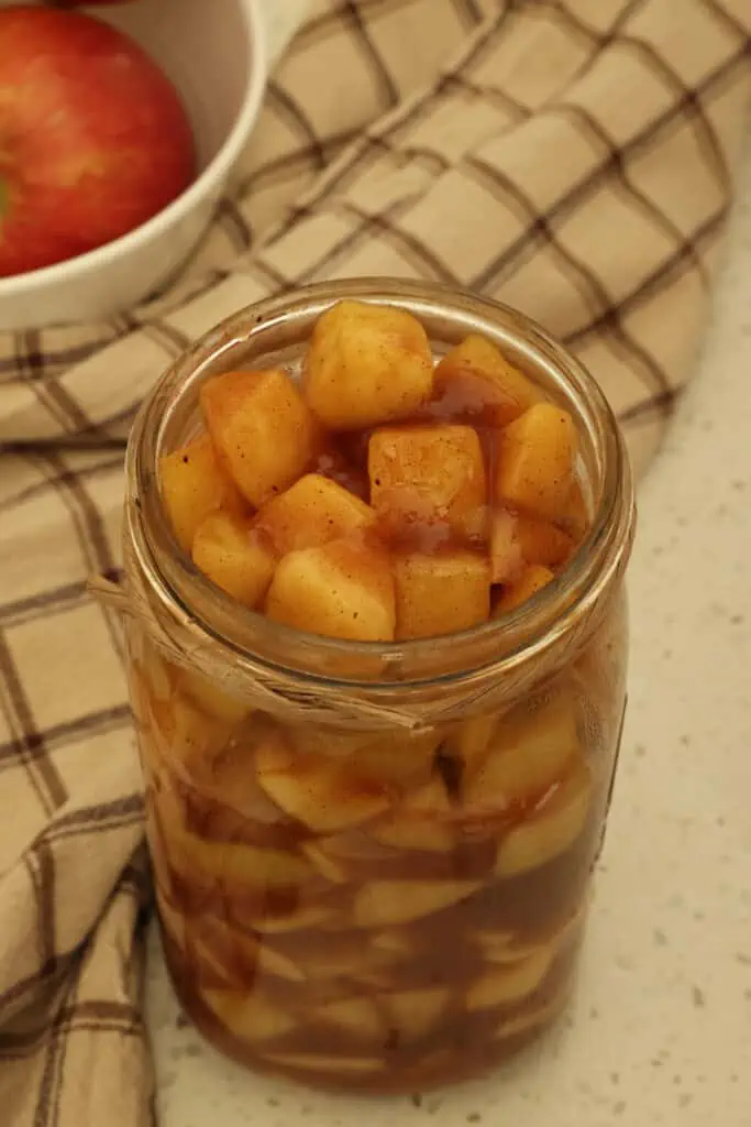Homemade Apple Pie Filling is much tastier than store-bought and so easy to make. Made with all-natural ingredients and no artificial anything, all your apple-baked treats can really shine through.