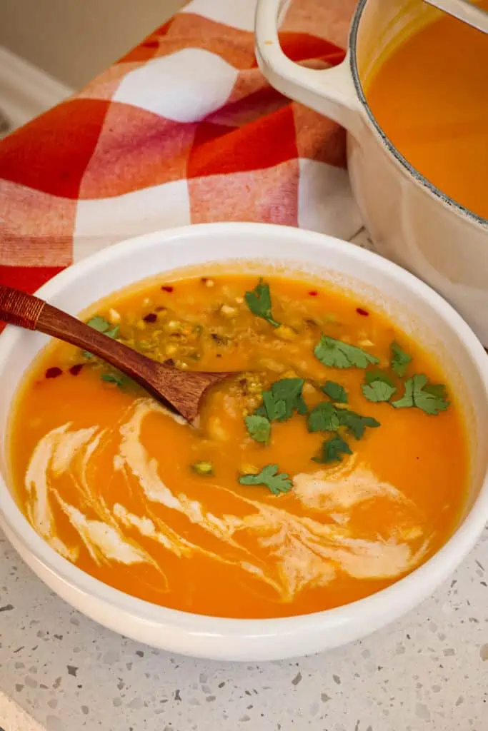 This tasty soup brings out all the natural sweetness of carrots and complements it with the perfect blend of spices. 