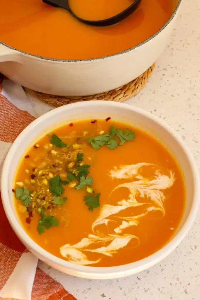 Simple Carrot Soup - A Beautiful Plate