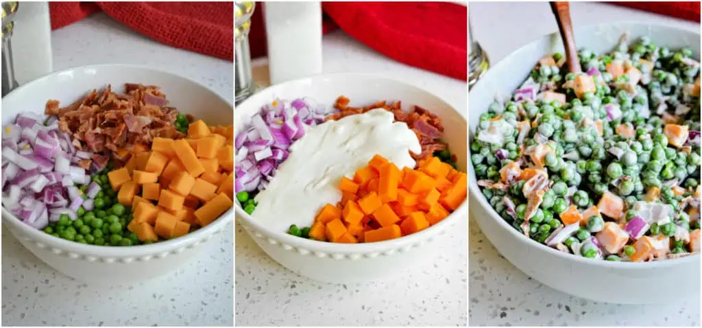 How to make Creamy Pea Salad