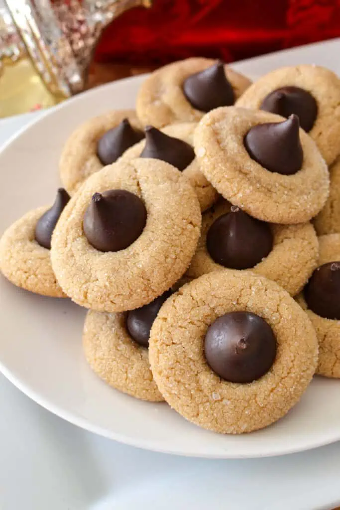 Classic Peanut Butter Blossom Cookies are one of the most popular Christmas cookies.