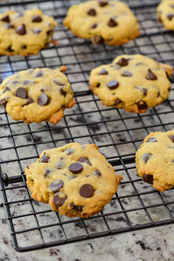 These delectable Chocolate Chip Pudding Cookies have a secret ingredient: vanilla pudding! This sweet addition keeps these cookies soft and sweet. Perfectly paired with a glass of milk.