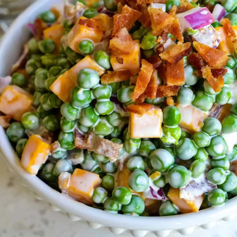 creamy pea salad