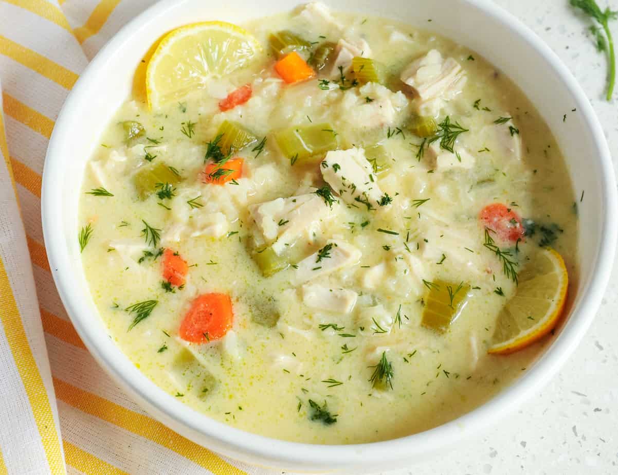 Avgolemono soup on sale