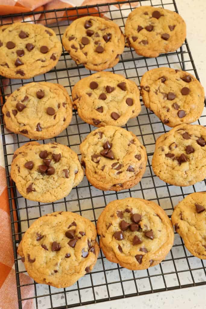 The best chocolate chip cookies with crisp edges and soft chewy centers. 